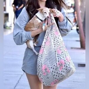 Free People Cotton Gauze Boho Shopper Tote Bags- Bundle of 3